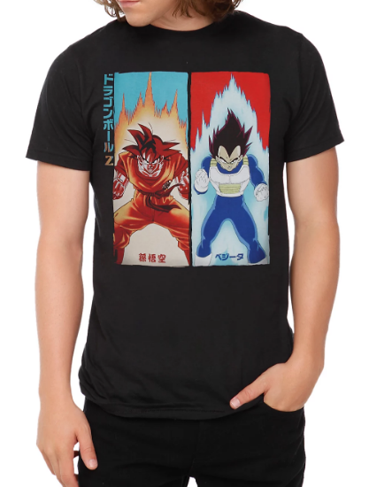 goku vs vegeta shirt